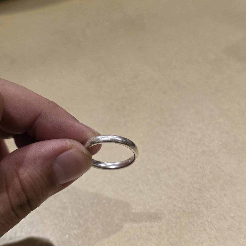 Silver Band Ring Size 9